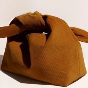 Merit Brown Corduroy Pouch Bag